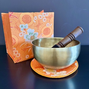 Klangschalen-Set «Blumenmotiv»